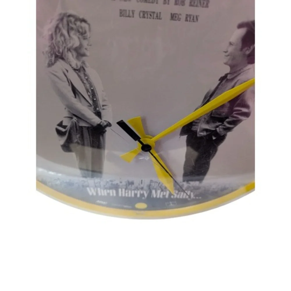 1989 Nelson When Harry Met Sally Plastic Round Wall Clock 12